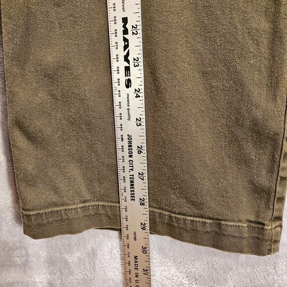 Additions by Chico's Brown Pants Womens Waist 36 Inseam Rise Side Elastic Slacks - Picture 7 of 12